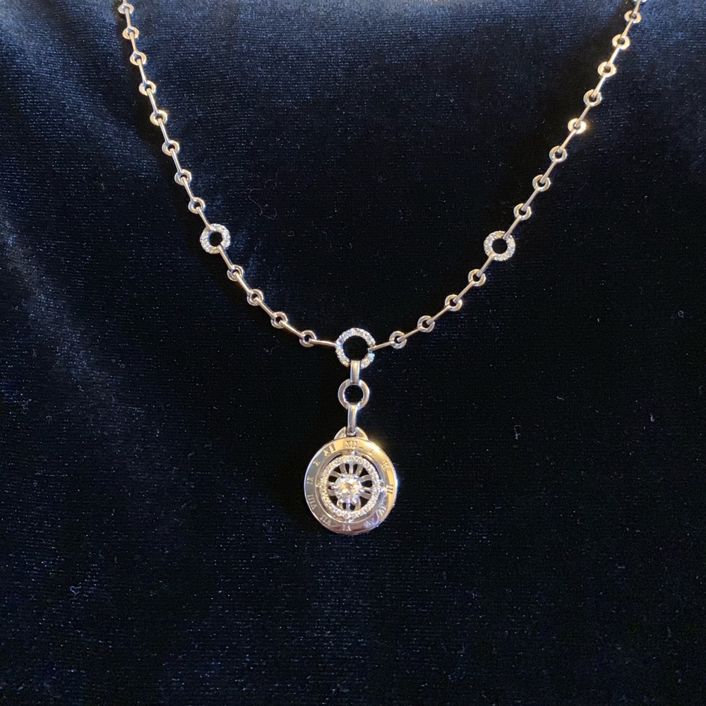14KT White Gold 0.90 ctw Diamond Necklace